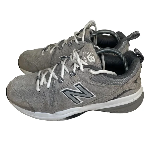 New Balance 608 V5 Mens Size 9 Gray Athletic Walking Shoes Sneakers MX608UG5