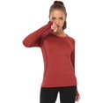 thumbnail image 2 of 3-4 Pack T-Shirt à Manches Longues Dry Fit pour Femmes Évacuant l'Humidité Tee à Manches Longues Compression Extérieure Course Tops d'Entraînement, 2 of 6