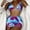 Light blue, variant on Swimsuit Women Three-piece Bikini Three-piece Sexy Short Skirt With Chest Pad Without Underwire