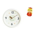 thumbnail image 1 of Reloj de pared moderno con números y movimiento silencioso para el hogar, la oficina y , combinado con una estatua de serpiente de a, 1 of 8