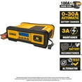 thumbnail image 3 of DEWALT Automotive or Marine Battery Charger, Maintainer with LCD Screen, 30 Amps, 3 of 9