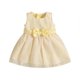 thumbnail image 1 of Vestido Informal A Cuadros Para NiñAs PequeñAs, Sin Mangas, Cuello Redondo, LíNea A, Con Lazo En La Cintura, 1 of 4