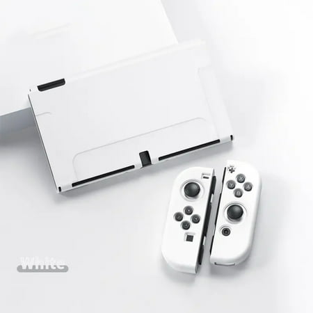 

SHENZHHONGCYC Upgrade Your Gaming Experience Today with a Durable and Stylish Pure Color Silicone Dockable Cover Case for Nintendo Switch OLED - Protect Your Console in Style with a Soft