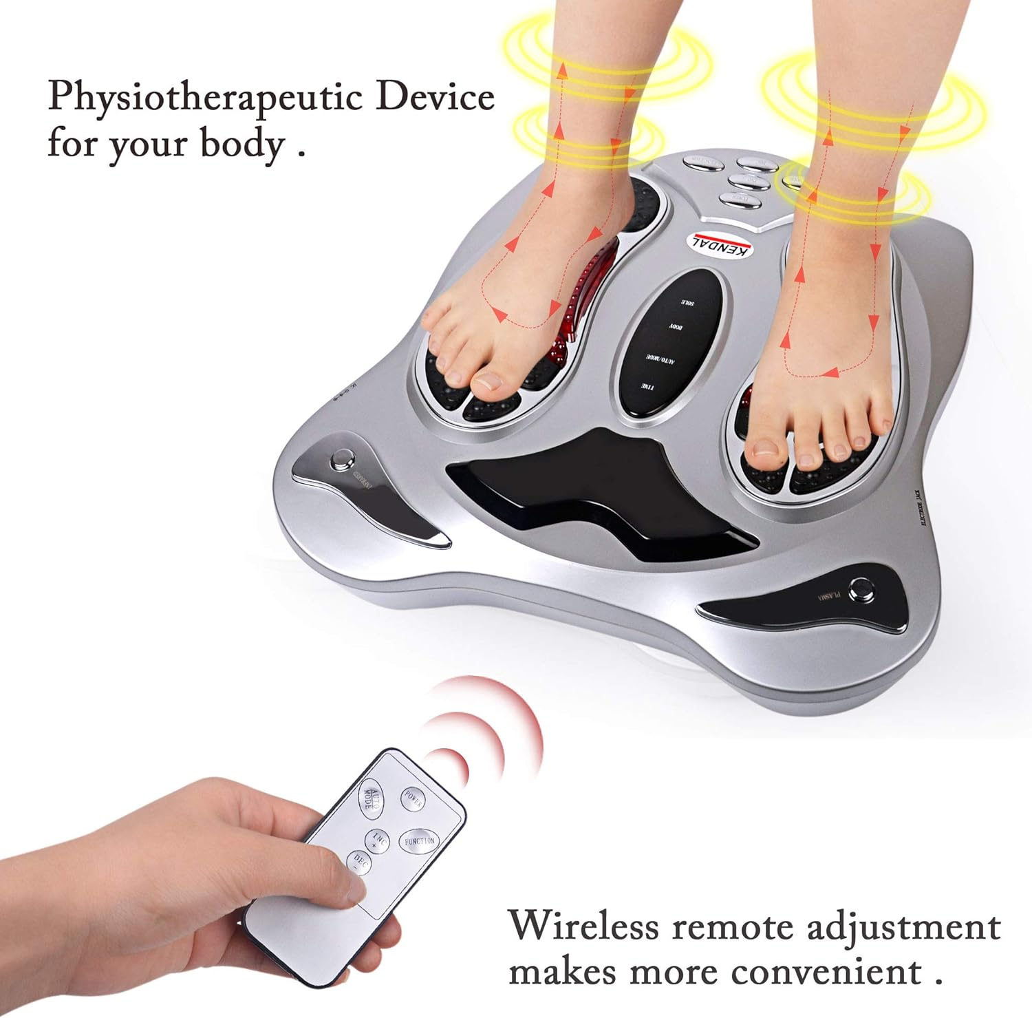 Kendal Foot Circulation Massager Machine, Electric Pulse Foot, Arm, Leg & Calf Massager Machine