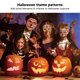 thumbnail image 2 of Pegatinas de tatuajes fluorescentes ANGGREK Halloween 5 hojas, 2 of 7