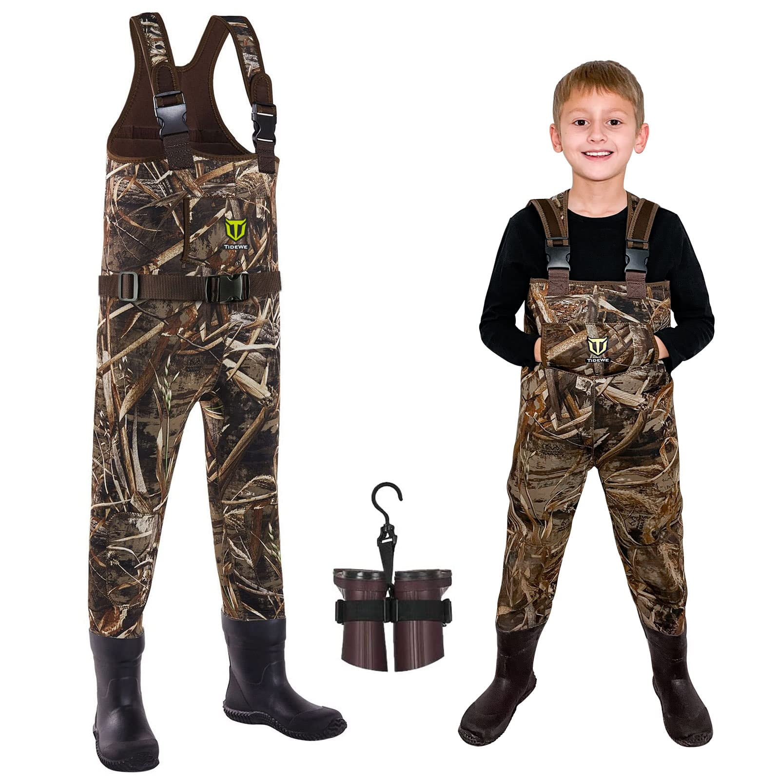 TIDEWE Chest Waders for Toddler & Children, Neoprene Waterproof