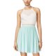thumbnail image 1 of Vestido recto de encaje para mujer BCX, verde, 7, 1 of 1
