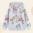 thumbnail image 2 of Gubotare Kids Zip Up Hoodies for Toddler Boys Girls Hooded Sweatshirts Light Winter Fall Clothes Outwear 3-7Y (Grey, 1-2 Years ), 2 of 9