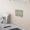thumbnail image 5 of Yayeee Toggle Light Switch Wall Plate 3-Gang 6.37"x4.48" Decorative Outlet Cover, Blue Floral Wave, 5 of 7