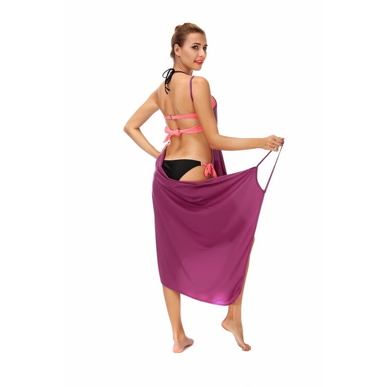 Sarong dress with clearance straps