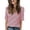Red, variant on Casual Loose Fit Short Sleeve V Neck T Shirt Soft Everyday Basic Top Comfortable Breathable Tee