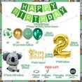 thumbnail image 4 of Koala 2nd Birthday Party Decorations Supplies with Green Birthday Banner, Koala and Number 2 Foil Balloons Latex Balloon, Cake Topper for Kids Koala Themed Birthday Party or Baby Shower Decorations, 4 of 7