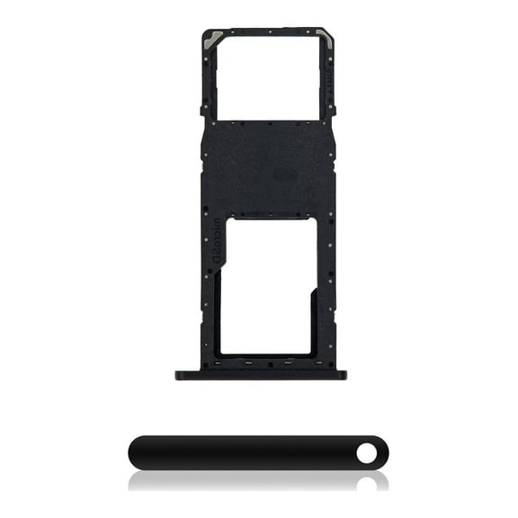 Replacement Single Sim Card Tray Compatible For Samsung Galaxy A11 (A115 / 2020) (Black)