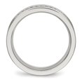 thumbnail image 2 of Auriga Fine Jewelry Stainless Steel Polished with CZ 6.5 mm Band for Women Size 8.5, 2 of 6