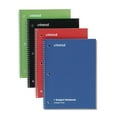thumbnail image 3 of Universal UNV66614 10.5 in. x 8 in. 1-Subject Medium/College Rule Wirebound Notebook - Assorted Cover Colors (4/Pack), 3 of 4