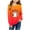 Orange, variant on Halloween Girls Sweatshirt Crew Neck Long Sleeve Casual Gradient Ghost Print Orange Size 11 Years