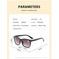thumbnail image 3 of 4 Pairs of Square Oversized Tinted Bifocal Reading Glasses 1.50 Sunglasses for Women Gradient Personalized Fashion Fishing Readers +1.50 Strength UV, 3 of 6