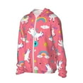 thumbnail image 3 of Goofa Yoga Unicorn Printed Women's UPF 50+ Sun Protection Hoodie Jacket Lightweight Long Sleeve Sun Shirt for Women with Pocket Hiking Outdoor-XX-Large, 3 of 9