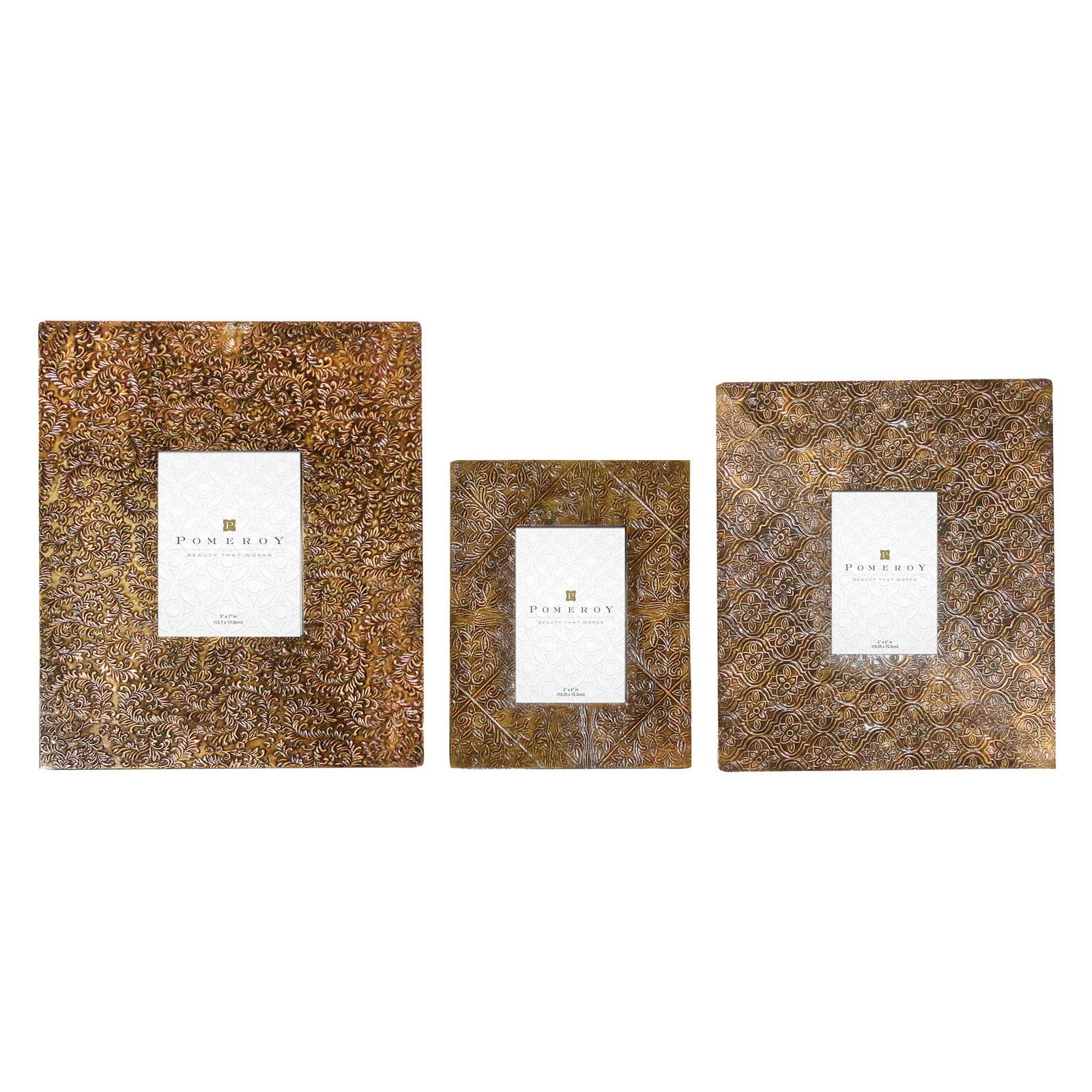 Pomeroy Embossed Picture Frame Set of 3