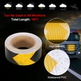 thumbnail image 3 of Uxcell Reflective Tape, Self-Adhesive Trailer Reflector Tape Waterproof Warning Sticker Yellow-black 1 Inch x 16 Feet, 3 of 6