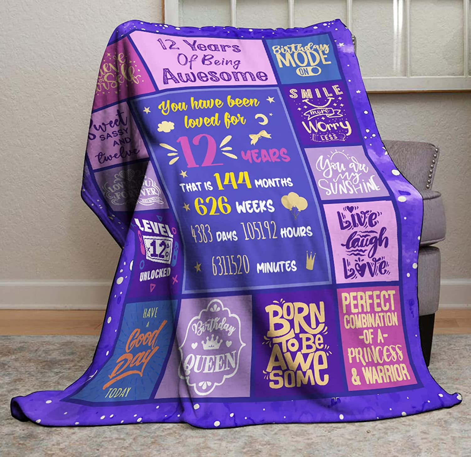 13th Birthday Gifts for Girls Blanket 50”x60”, 13 Year Old Girl Gifts  Ideas, Best Gifts for 13 Year Old Girls, Birthday Gifts for 13 Year Old  Girl