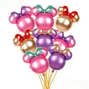 24"Mickey Mouse New Type Minnie Head Aluminum foil Balloons Mylar Balloons for Birthday Party Decoration (24" Minnie Head)