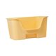 thumbnail image 4 of Cajas de arena para gatos de lados altos Inodoro abierto para gatos Recipiente grande para arena para gatos para interiores Amarillo sin rueda, 4 of 8
