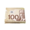 thumbnail image 2 of TrendsBlue Premium Canadian Dollar 100 CAD Bill Print PU Leather Bifold Wallet, 2 of 5