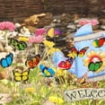 thumbnail image 3 of Butterfly Stakes, 50pcs Garden Butterfly Ornaments, Waterproof Butterfly Decorations for Indoor/Outdoor Yard, Patio Plant Pot, Flower Bed, Home Decoration, 3 of 7