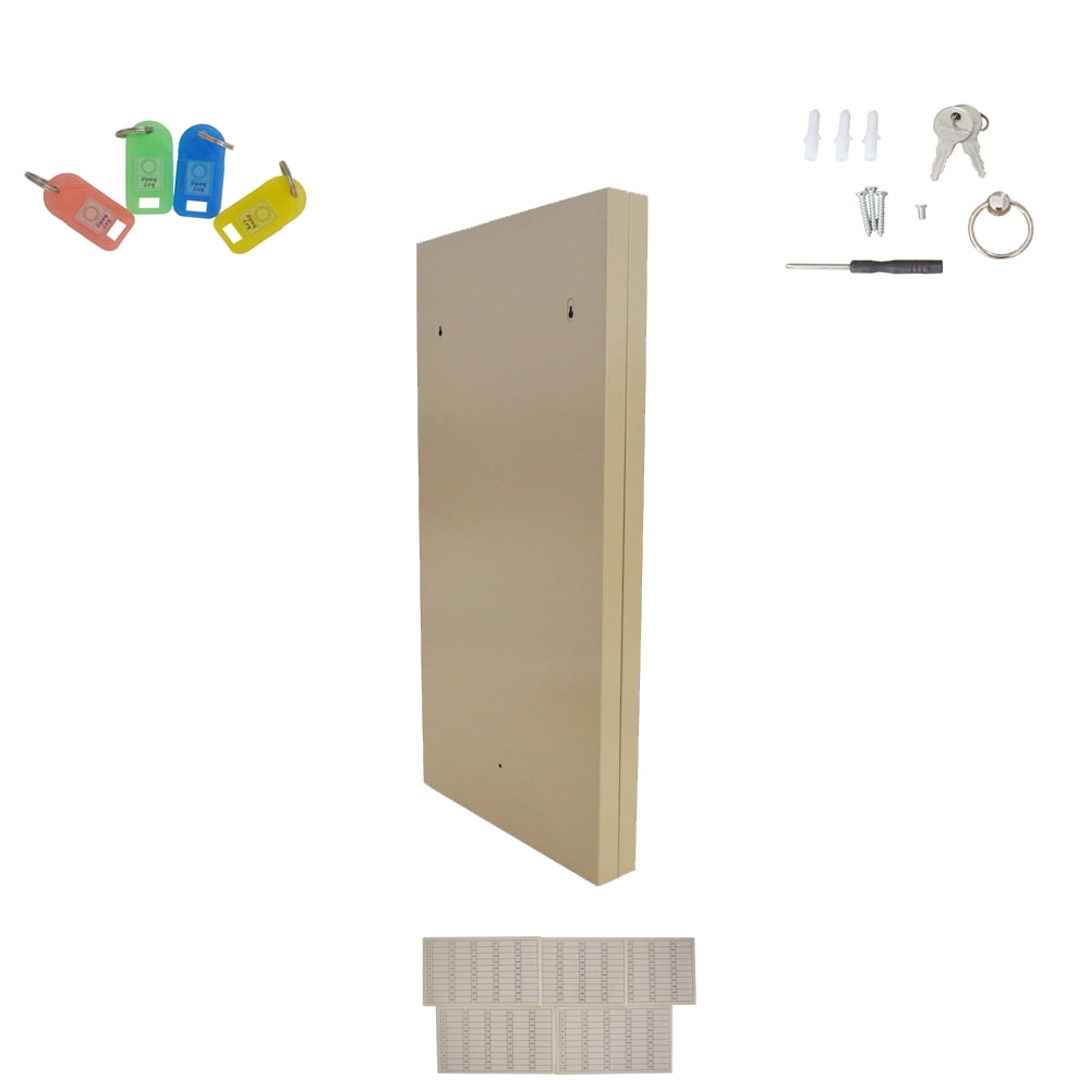 INTBUYING 100 Position Keys Safe Wall Mount Holder Cabinet Storage Hooks Lock Box Adjustable Key Organizer