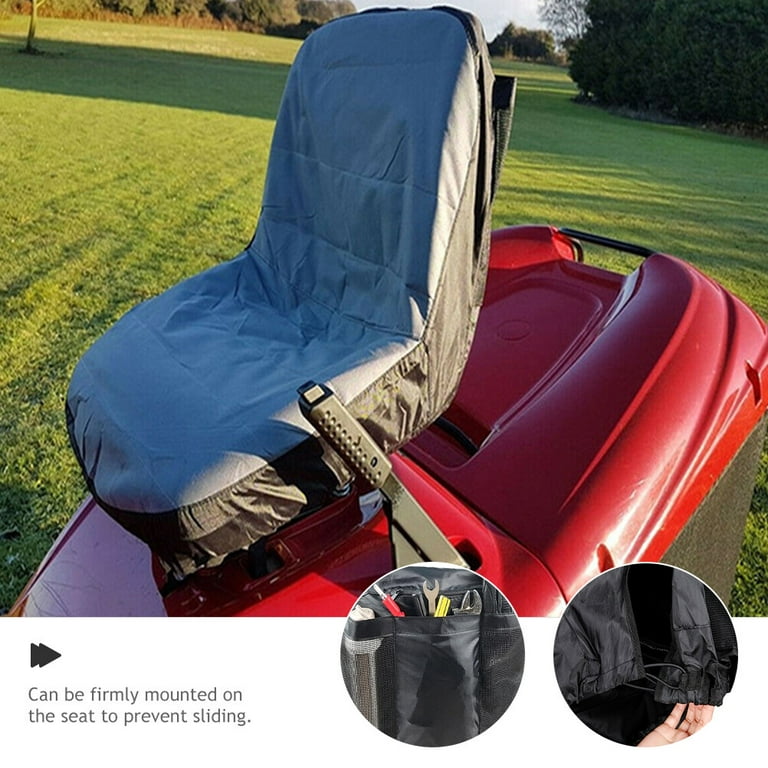Riding Lawn Mower Seat Cover, Heavy Duty 600D Polyester Oxford Tractor Seat  Cover with Padded Cushion Surface, Durable Waterproof Seat Cover Fits