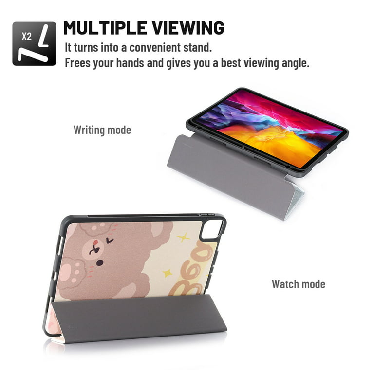 Slim Tri-Fold Case for iPad Air 3rd Generation 10.5 inch / iPad Pro 10.5,  Dteck Microfiber Inner Smart Cover Auto Wake/Sleep & Pencil Holder,02# Blue  