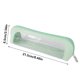 thumbnail image 3 of Estuche de Cuero Transparente Zzp250926001 | Organizador de Papelería de Gran Capacidad | Material Suave y Duradero | Bolsa de Viaje para Brochas de Maquillaje | Almacenamiento Multifuncional para Bo, 3 of 6