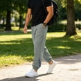 thumbnail image 6 of LIaqionyy Joggers Pants for Mens Elastic Waist Lightweight Hiking Pants Streetwear Workout Trousers with Pockets, 6 of 8