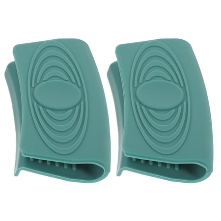 

2 PCS Anti-scalding Pot Handle Silicone Grip Pan Holder Covers Oven Holders Cast Iron Skillet Lid Grips