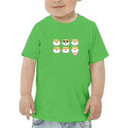 

Set Of Shiba Inu Faces T-Shirt Toddler -Image by Shutterstock 4 Toddler