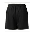 thumbnail image 6 of ORQ Men's Loose Pockets Drawstring Solid Casual Sport Short Pant, 6 of 6