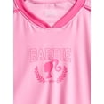 thumbnail image 6 of Barbie Girls Active V-Neck Graphic Jersey with Short Sleeves, Sizes 4-12, 6 of 7