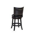 thumbnail image 4 of Boraam Bristol 24in. High Back Swivel Wood Counter Stool, Black, 4 of 5