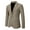 Winter jackets for men clearance-Khaki, variant on Mens Coats and Jackets Winter Men Casual Pockets Button Blazer Turndown Suit Long Sleeves Blazer Gray