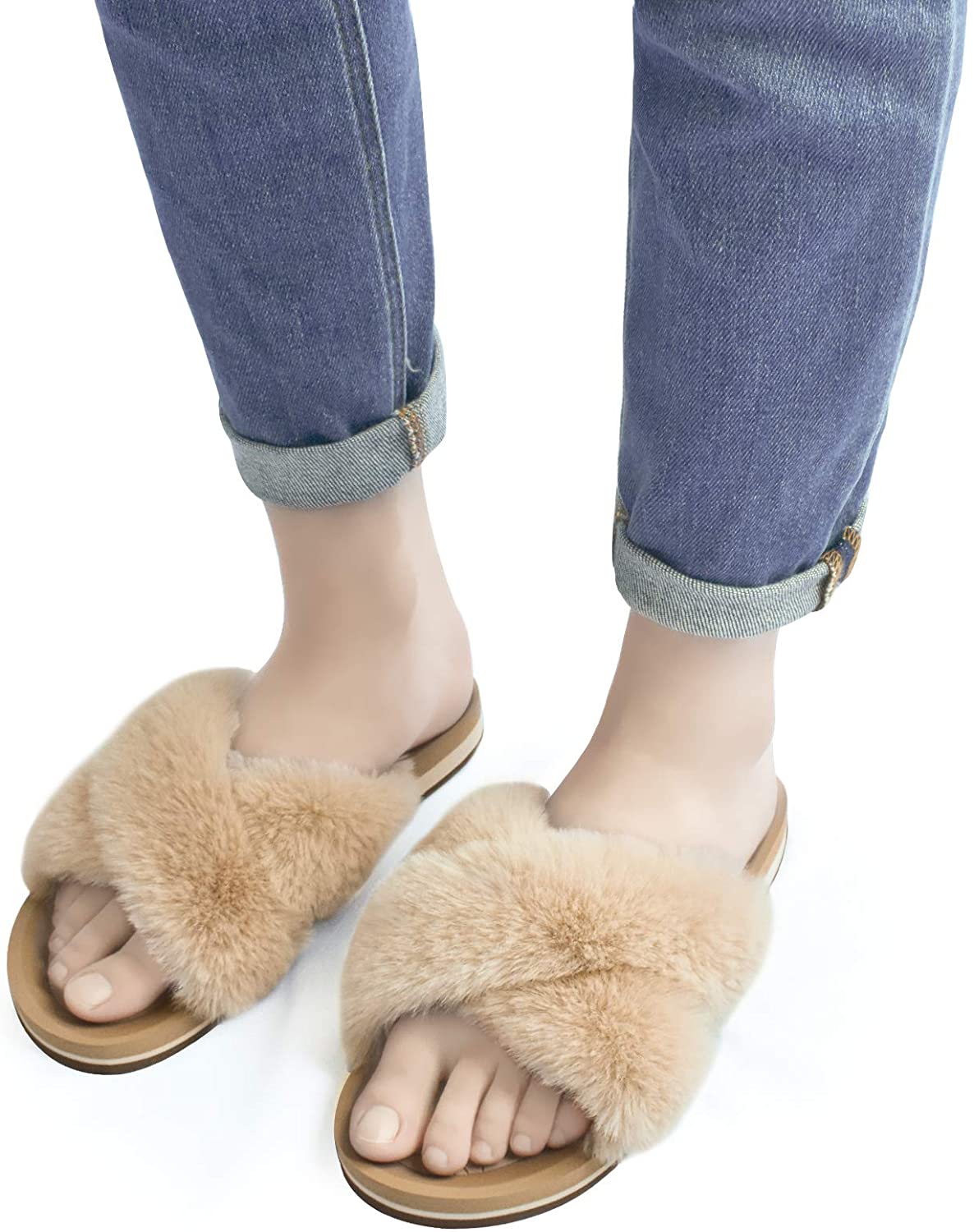 fluffy slides size 11
