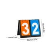 thumbnail image 3 of Hxlamzoo Portable Waterproof PU Leather Flip Scoreboard for Basketball, Badminton & Table Tennis | 4/2 Digit Race Scoreboard with Durable Metal Coil & Lightweight Design, 3 of 6
