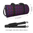 thumbnail image 2 of Pofeuu Blackberries Print Travel Duffel Bag,Sports Tote Gym Bag,Shoulder Weekender Overnight Bag for Women Gym Bag, 2 of 6