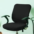 thumbnail image 4 of Langgg Computer Chair Cover Swivel Chair Cover for Rotating Chair Black, 4 of 8
