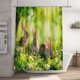 thumbnail image 2 of Xihbxyly Cortina de Ducha Verde Claro, Hermoso Diseño de Estampado de Pascua, Tela de Poliéster Impermeable, Ganchos de Fácil Instalación, Mejora La Decoración Del Baño, Uso Versátil En El Hogar, Un, 2 of 7