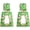 Light Green, variant on Bar Dangle Earrings Retro Geometric Crystal Rhinestone Sparkly Rectangle Drop Earrings, Style W5723