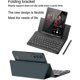 thumbnail image 4 of Leather Fold Stand Case Keyboard Compatible With Samsung Galaxy Z Fold 4, Detachable Bluetooth Wireless Keyboard, 4 of 5