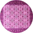thumbnail image 1 of Ahgly Company Indoor Round Persian Pink Traditional Area Rugs, 7' Round, 1 of 4