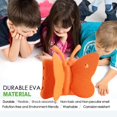 thumbnail image 6 of iPad 6th Generation Case for Kids, iPad 9.7 Case, Light Weight Shockproof EVA Foam Protective Tablet Stand Cover Holder for Apple iPad Air/Air 2 iPad 9.7 2017/2018 - Cute Butterfly, Orange, 6 of 13