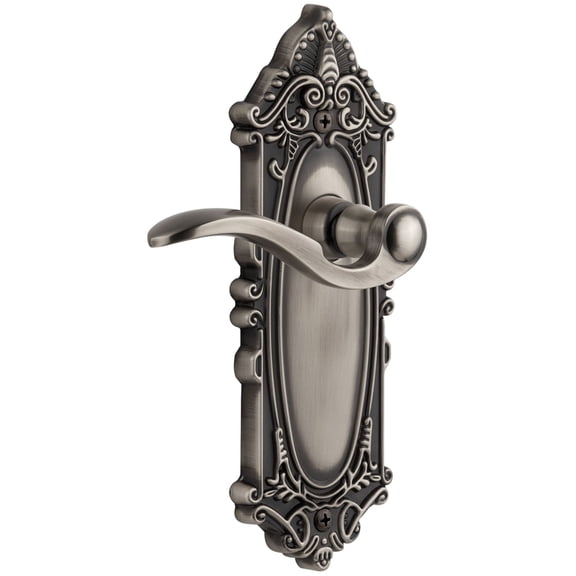 Grandeur Gvcbel_Prv_238 Grande Victorian Right Handed Privacy Door Lever Set - Grey